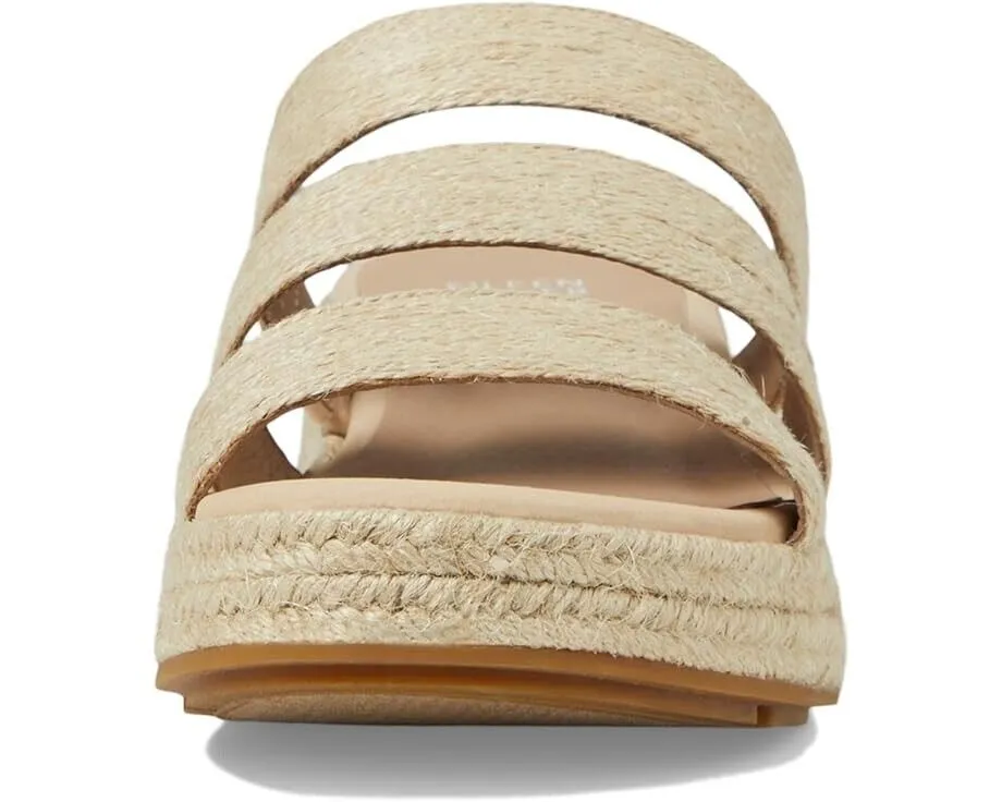 Eileen Fisher Mayla Sandals Women's US 8 Beige Wedge Heel Espadrille KHD1161