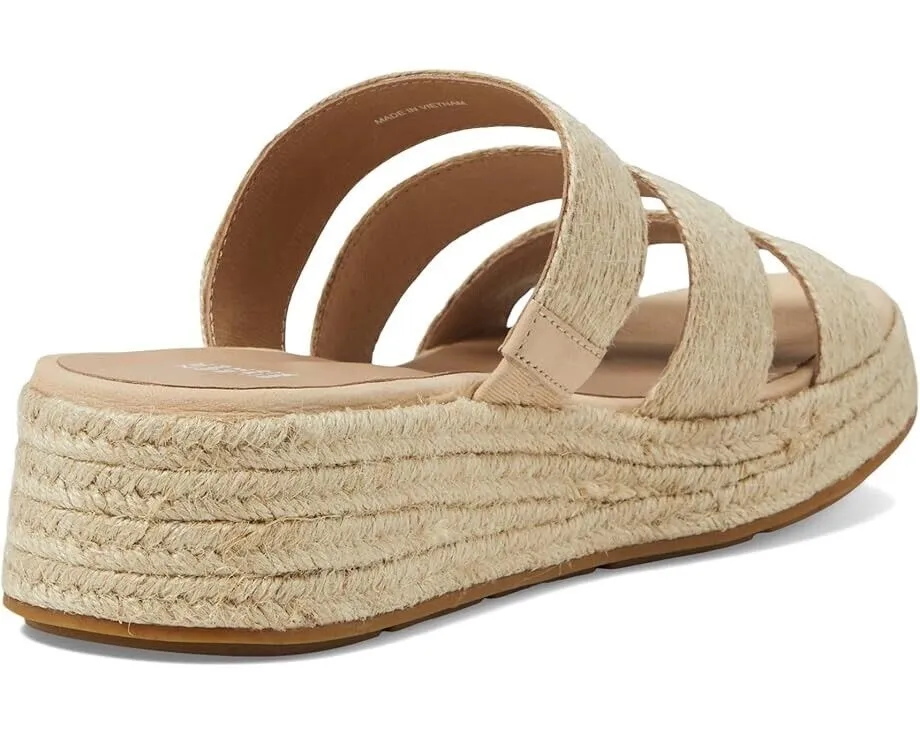 Eileen Fisher Mayla Sandals Women's US 8 Beige Wedge Heel Espadrille KHD1161