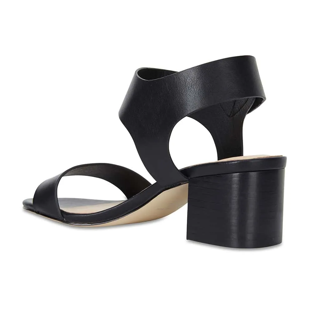 Elesha Heel in Black Smooth