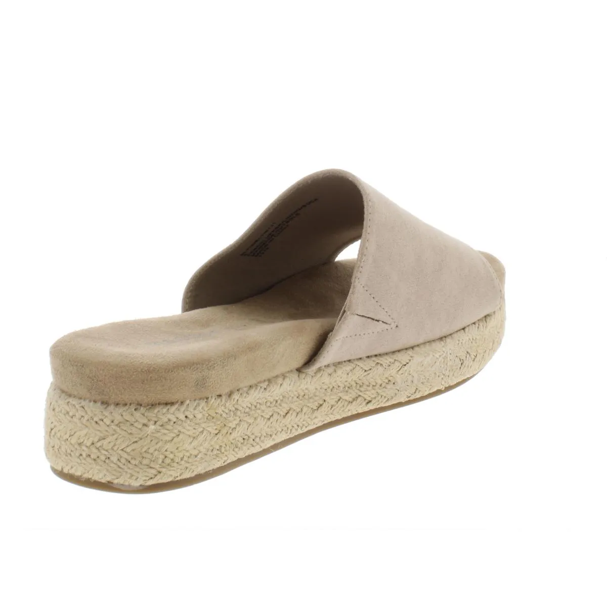 Eltie Womens Faux Suede Platform Mules