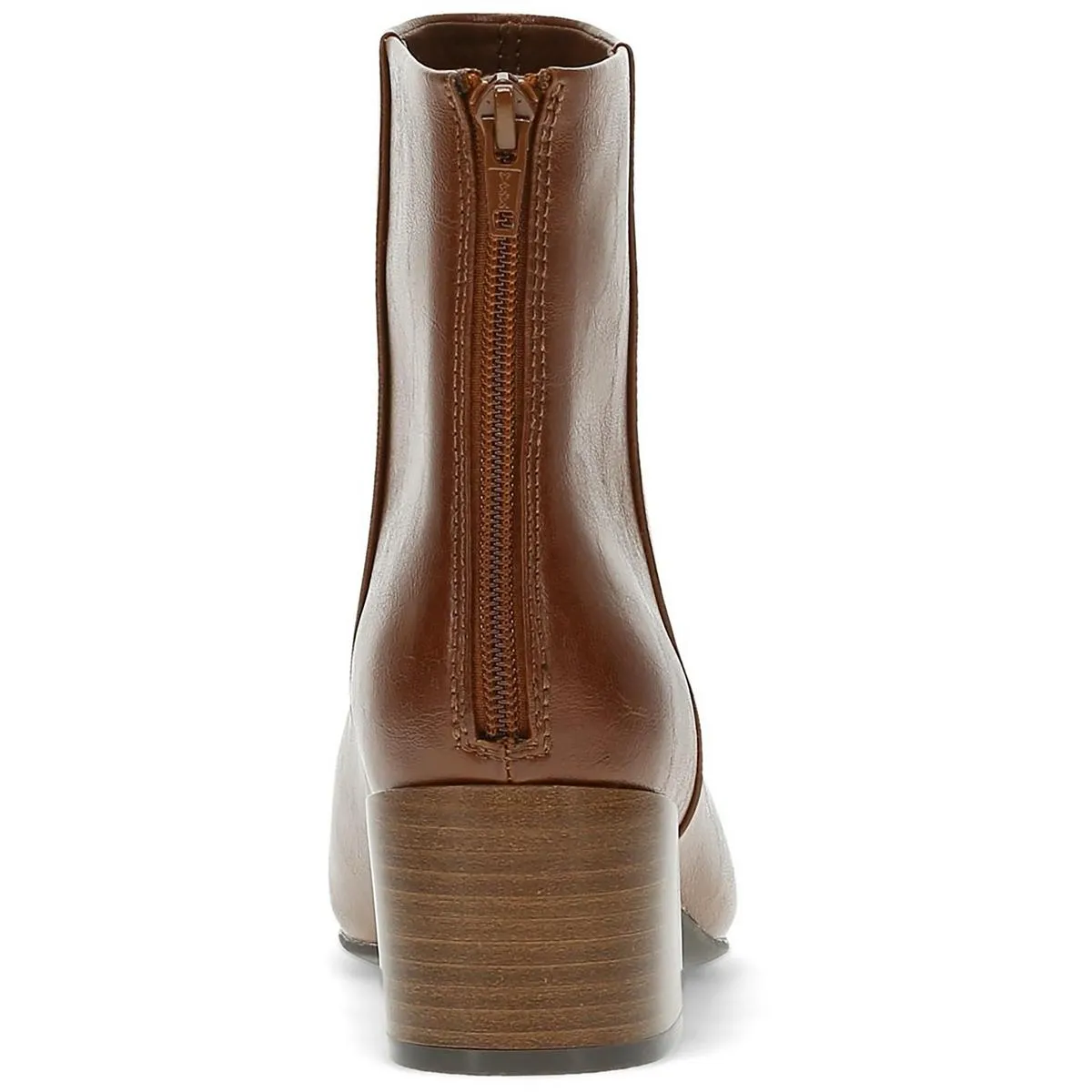 Emilie Womens Zipper Faux Leather Booties