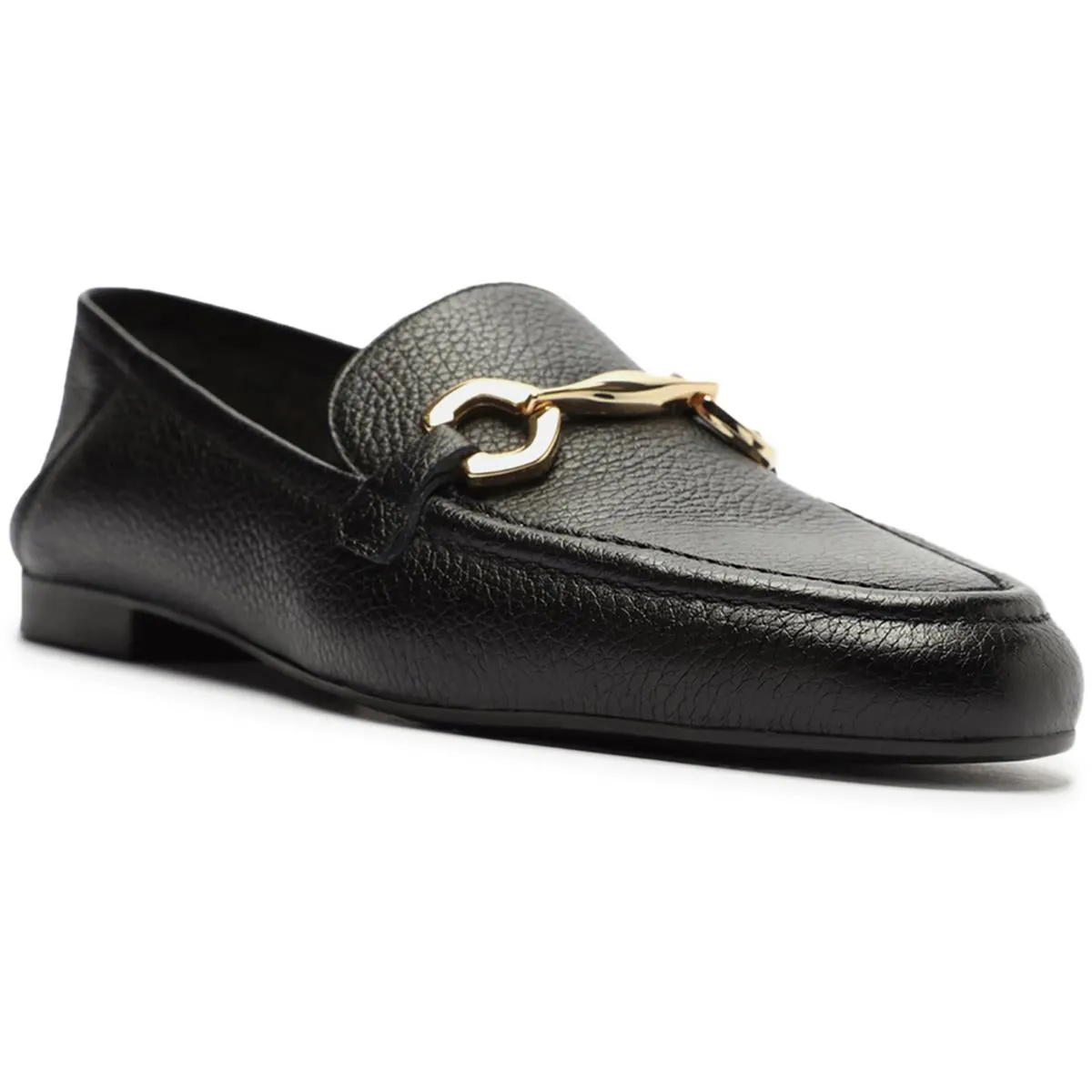 Emma Loafer Womens Buckle Leather Loafers
