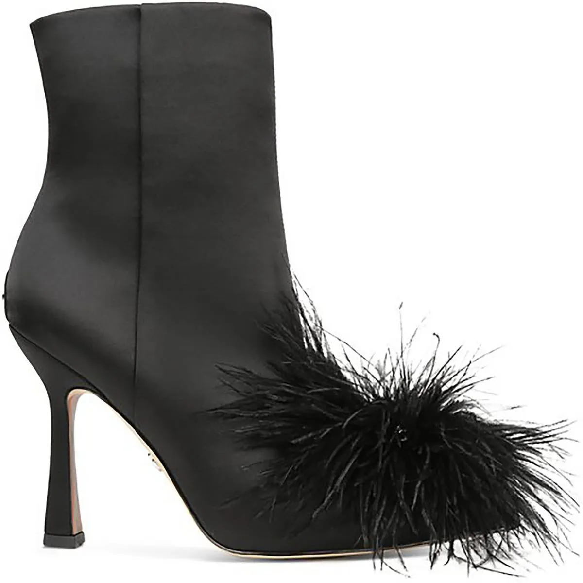Ency Womens Satin Embellished Ankle Boots