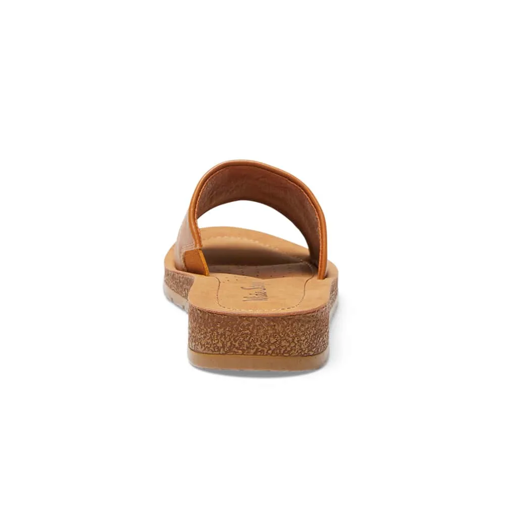 Enid Slide in Tan Smooth