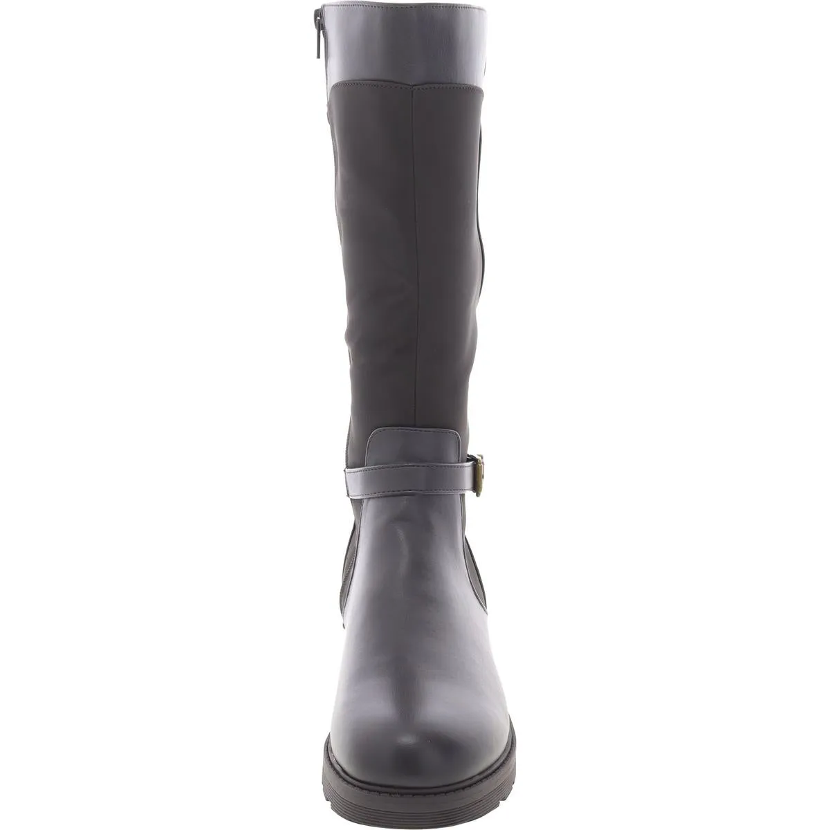 Erica   Womens Zip Up Slip On Knee-High Boots