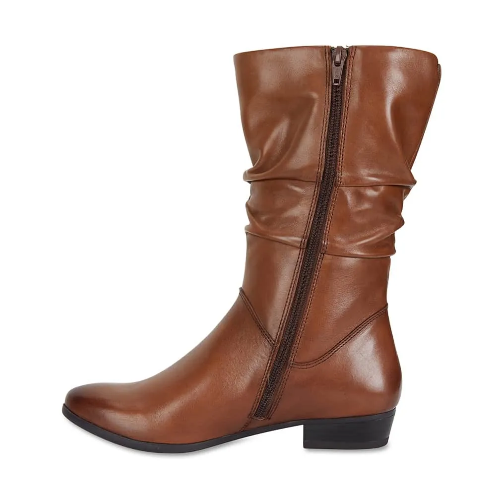 Ethan Boot in Mid Brown Leather