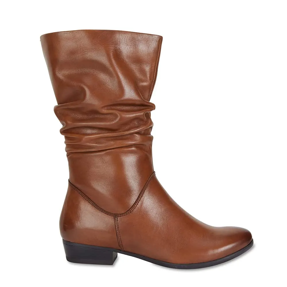Ethan Boot in Mid Brown Leather