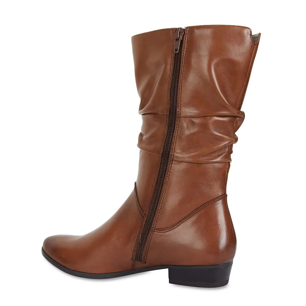 Ethan Boot in Mid Brown Leather
