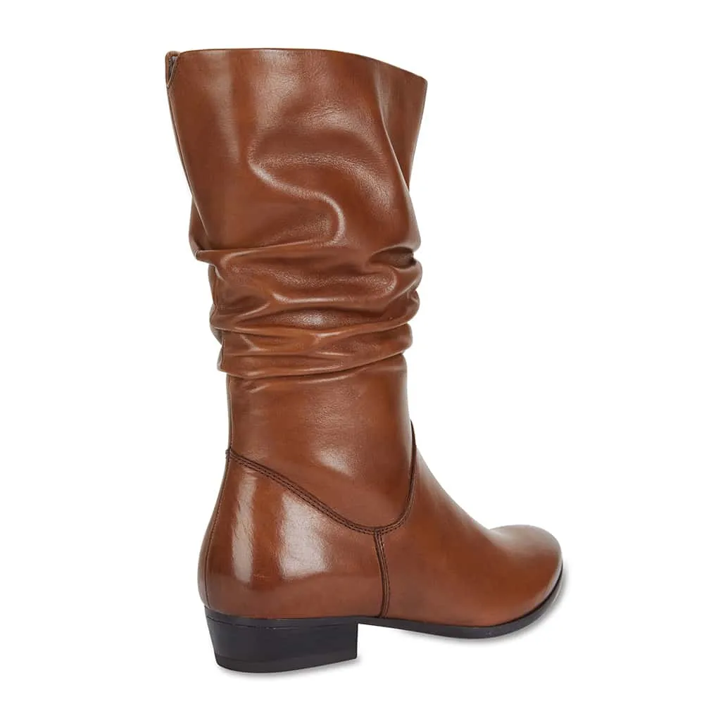 Ethan Boot in Mid Brown Leather