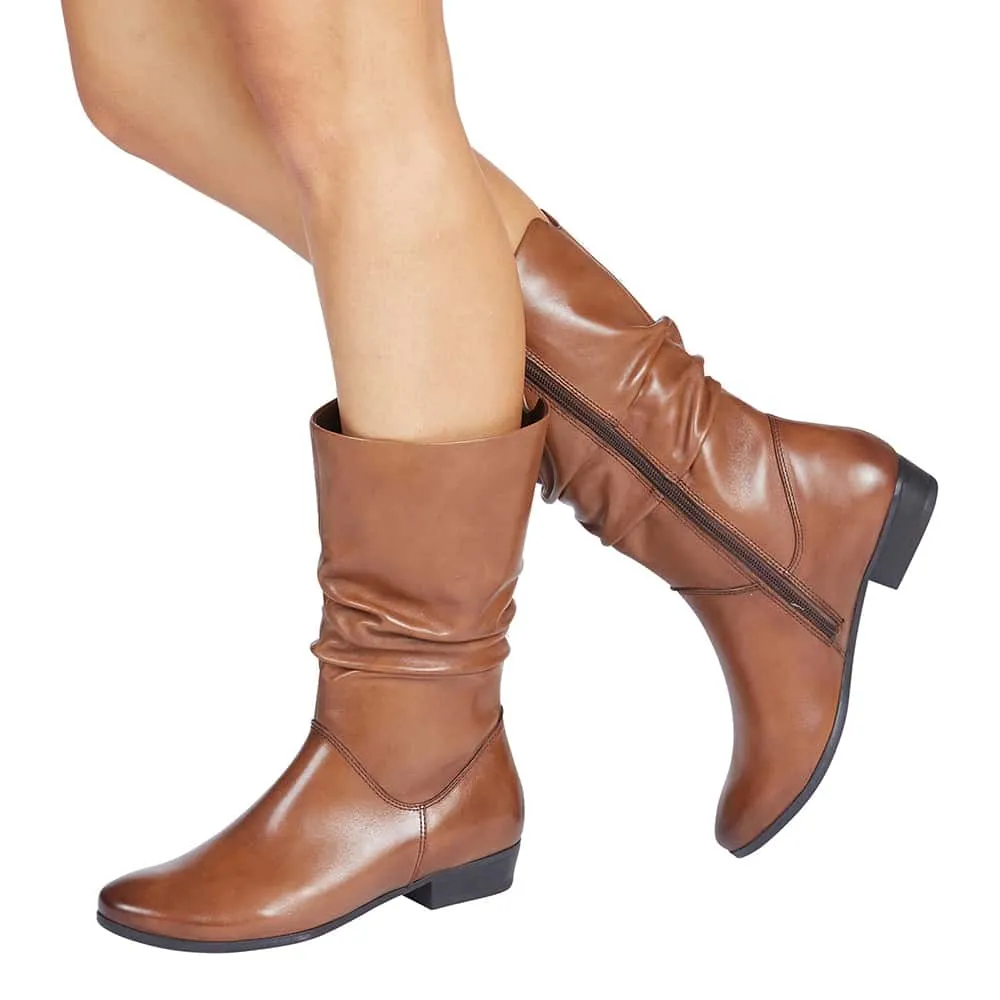 Ethan Boot in Mid Brown Leather