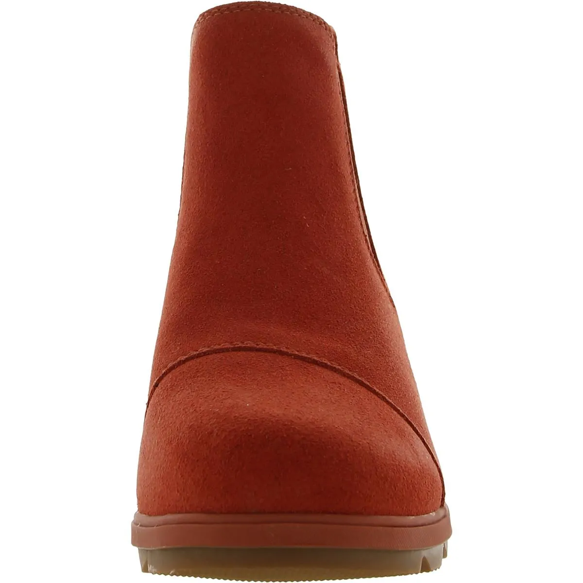 Evie  Womens Leather Dressy Wedge Boots