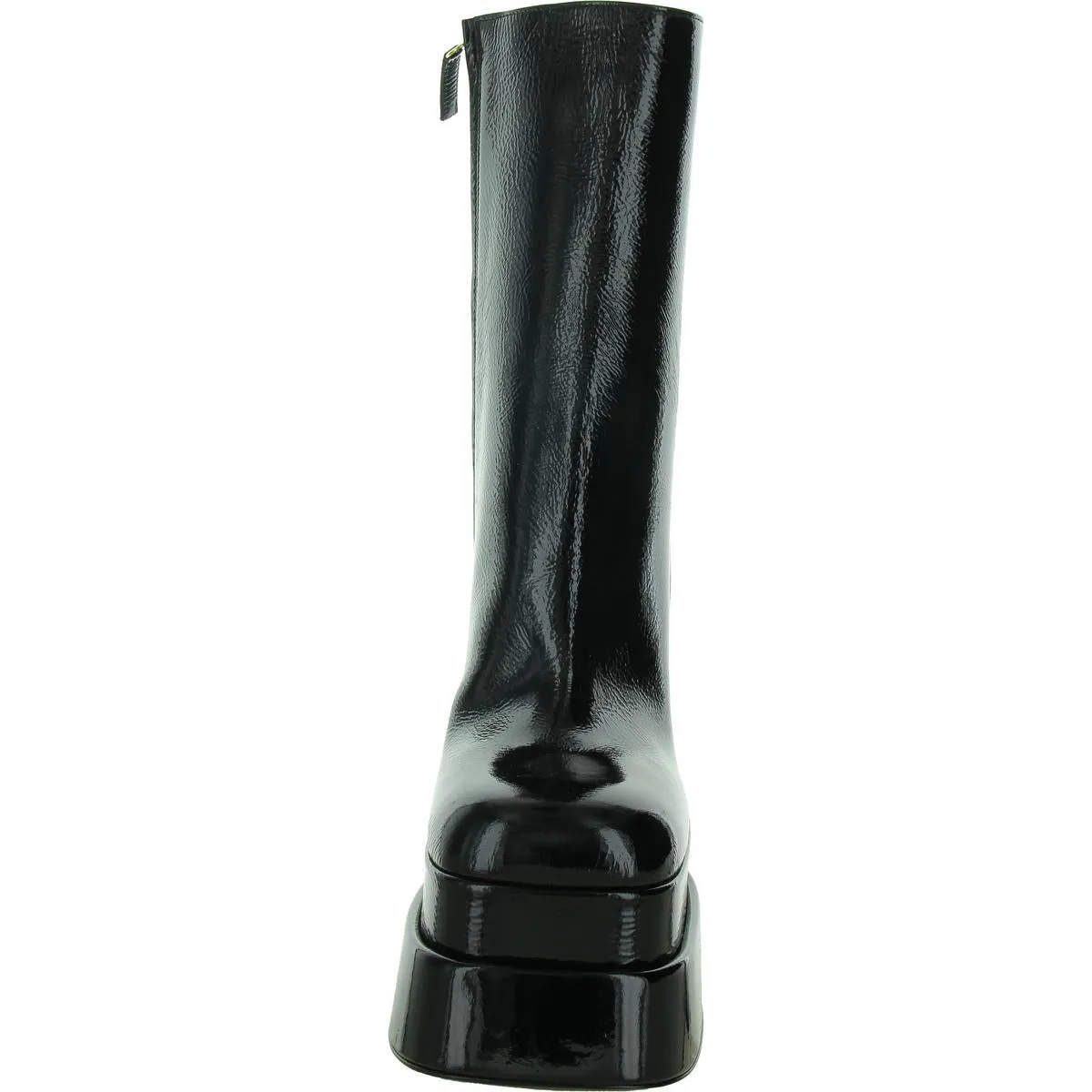 F22 155 PLATFORM Womens Leather Zipper Ankle Boots