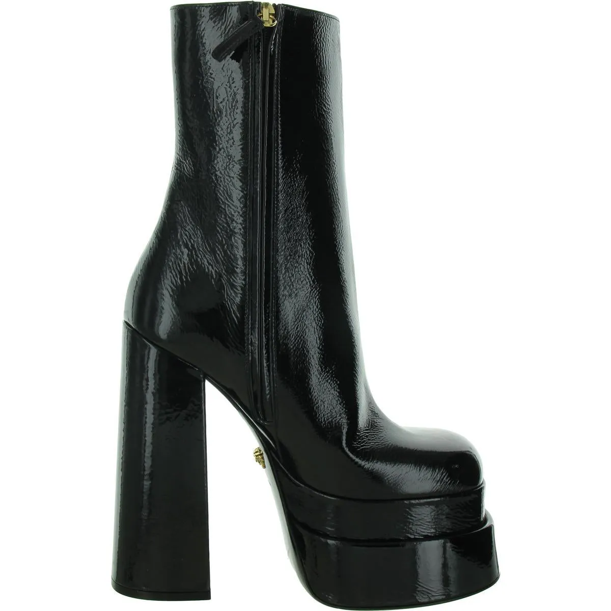 F22 155 PLATFORM Womens Leather Zipper Ankle Boots