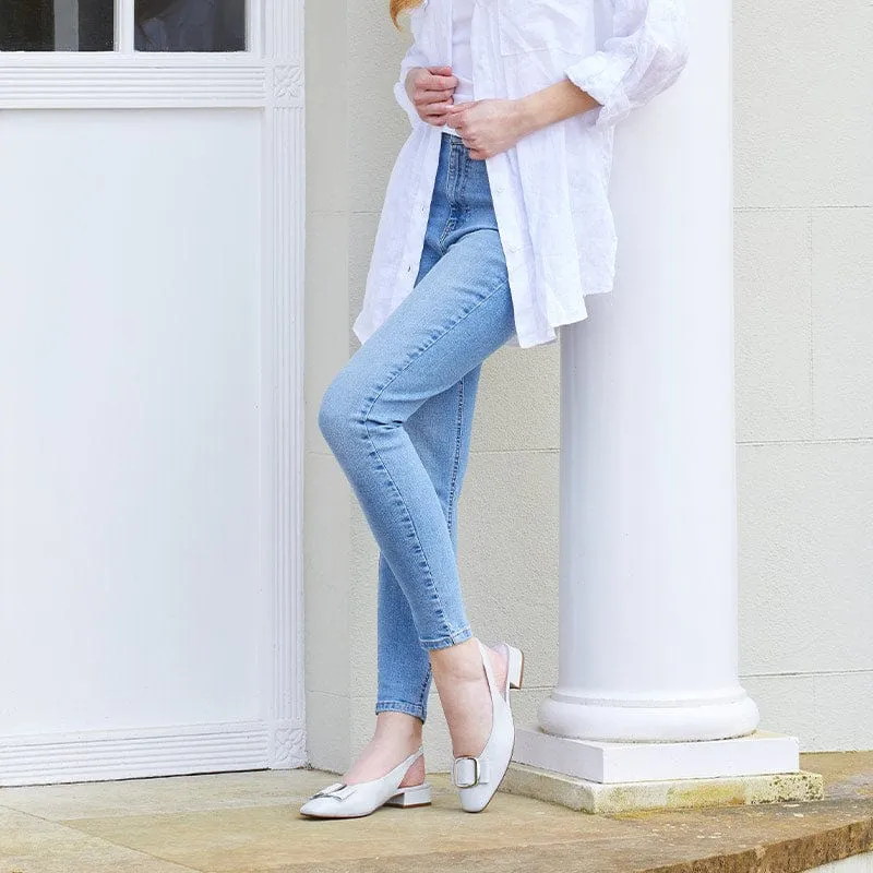 Faith: Pale Gray Leather
