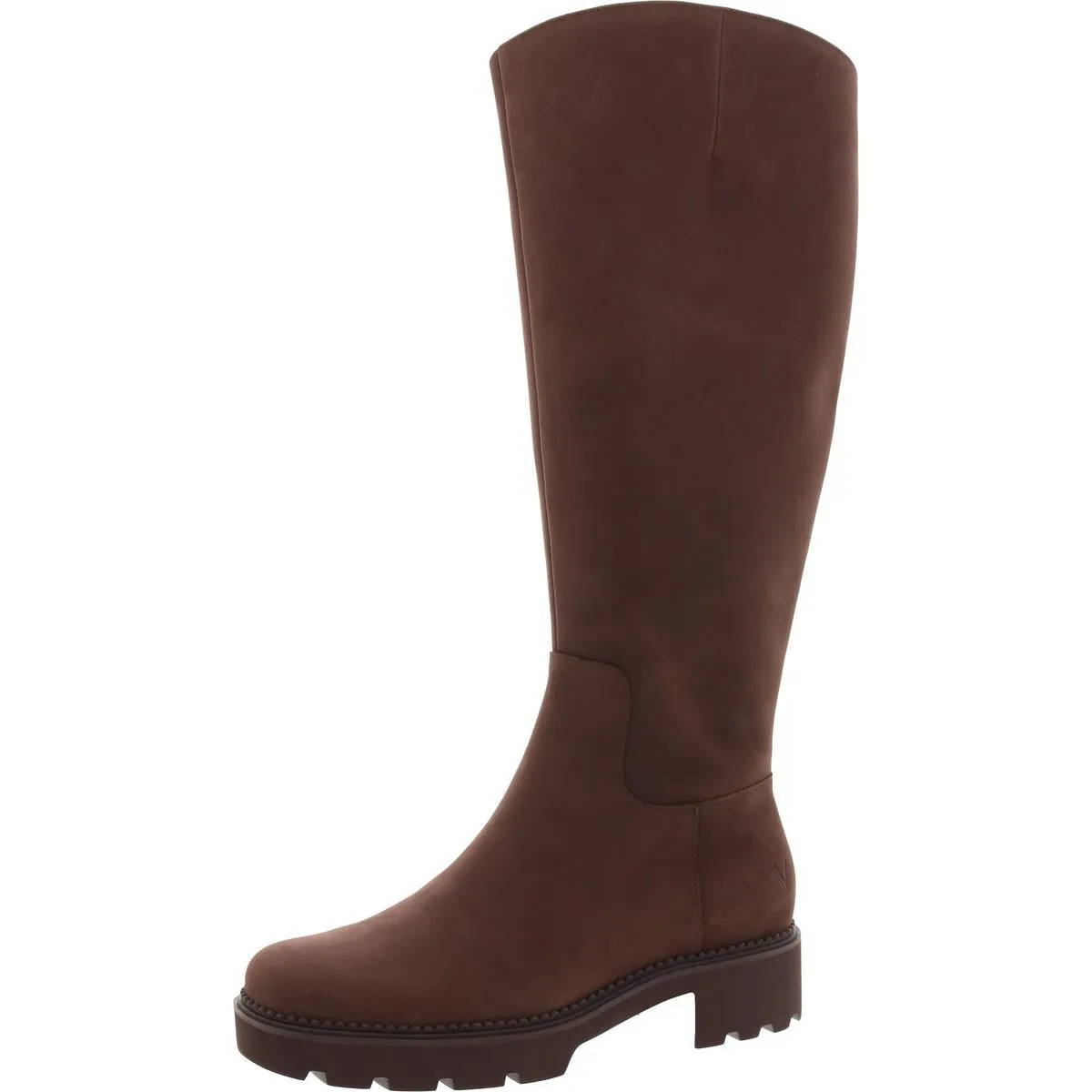 Fallbrook Womens Wide Calf Leather Knee-High Boots