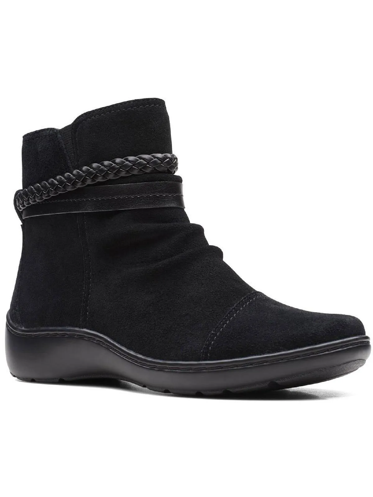Fantsie Womens Leather Square Toe Mid-Calf Boots