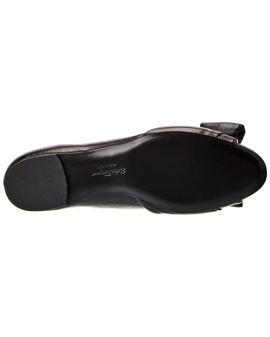 Ferragamo Varina Leather Flat