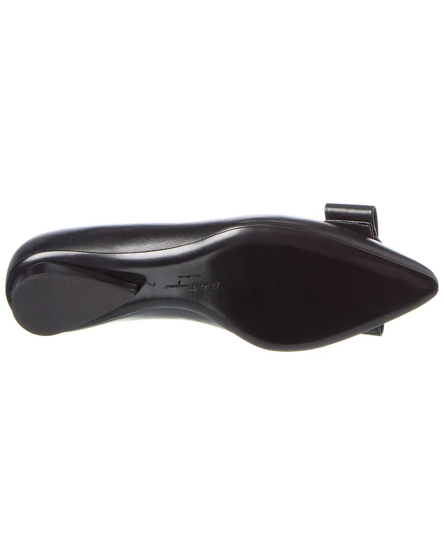 Ferragamo Viva Leather Ballet Flat