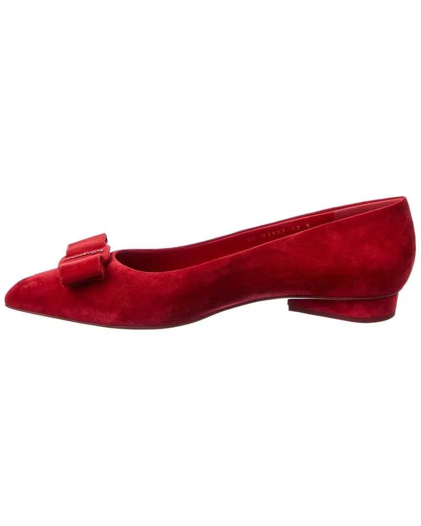 Ferragamo Viva Suede Flat