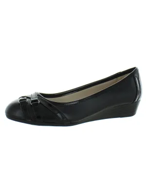 Flair Womens Faux leather Sip On Wedges