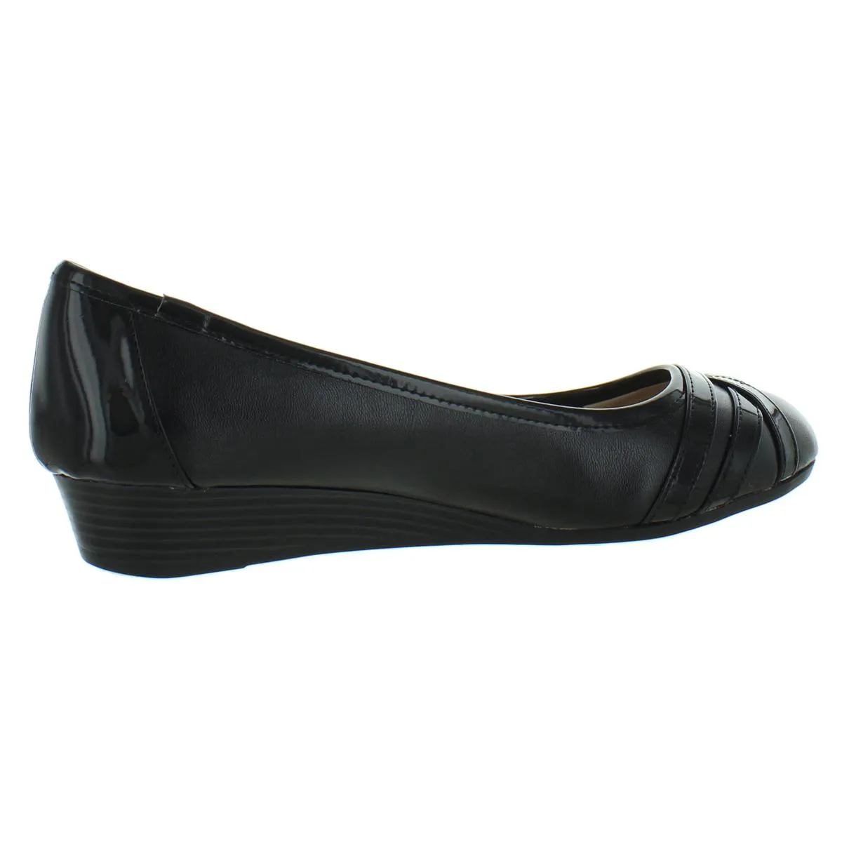 Flair Womens Faux leather Sip On Wedges