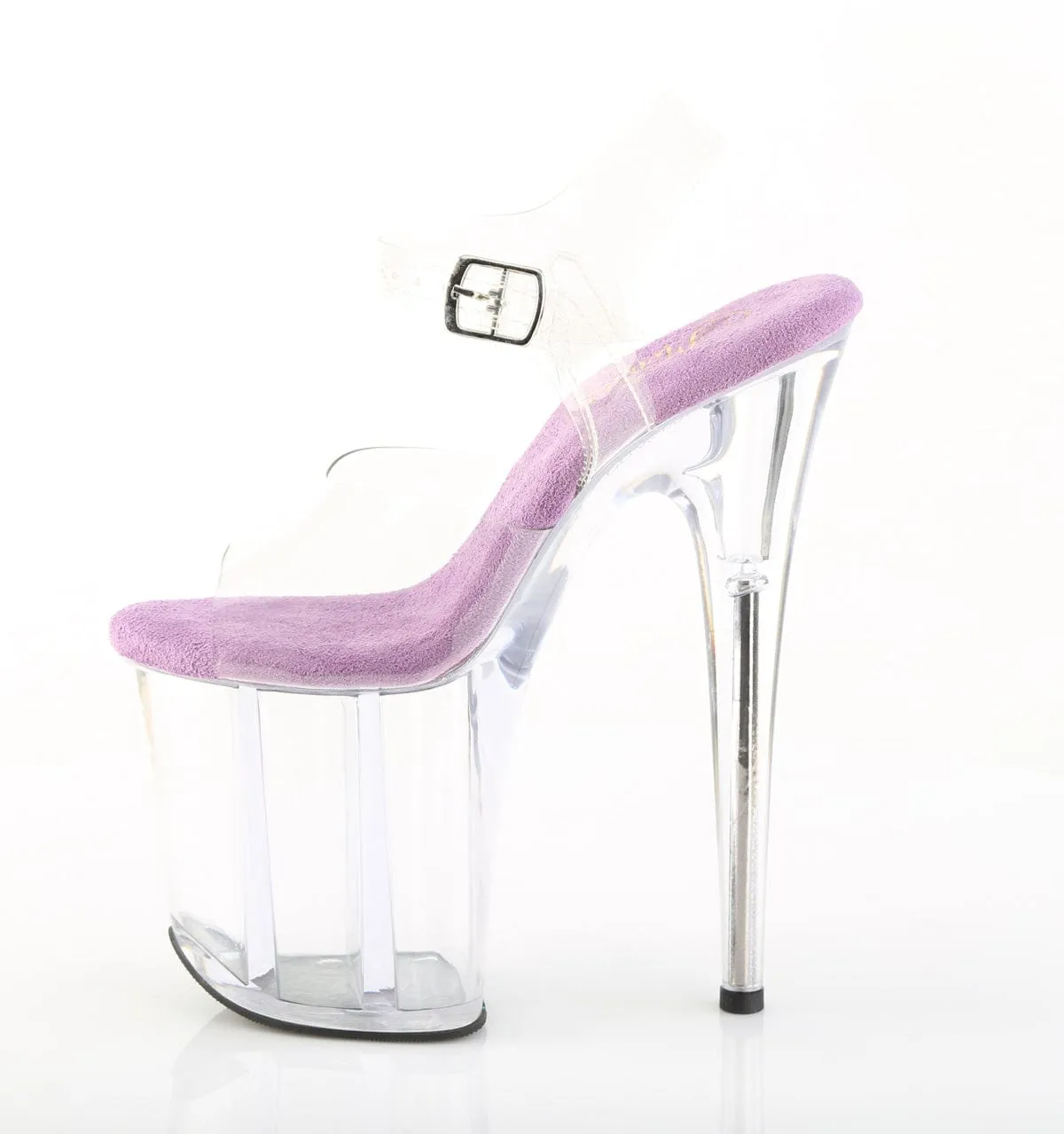 FLAMINGO-808 Platform Shoes Clear-Lavender/Clear