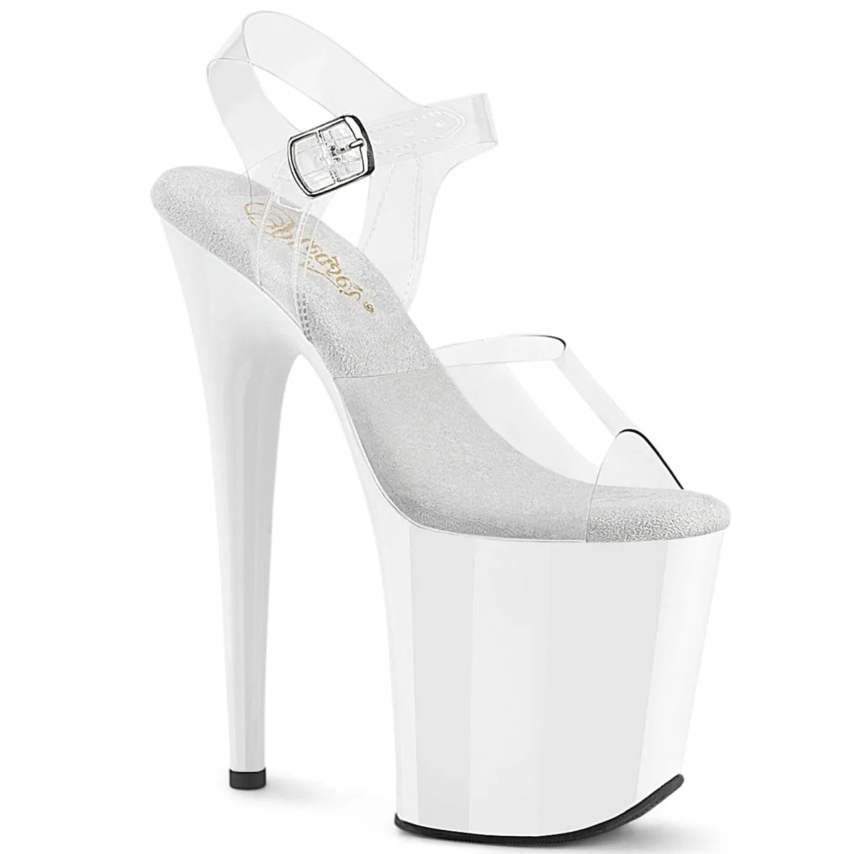 FLAMINGO-808 Platform Shoes Clear/White