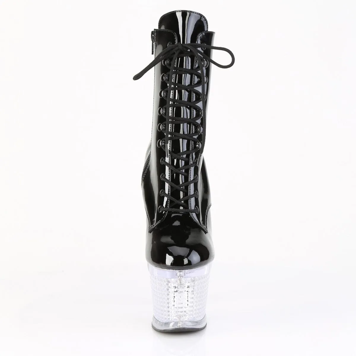 FLASHDANCE-1020SPEC Black/Clear Light-Up Boots