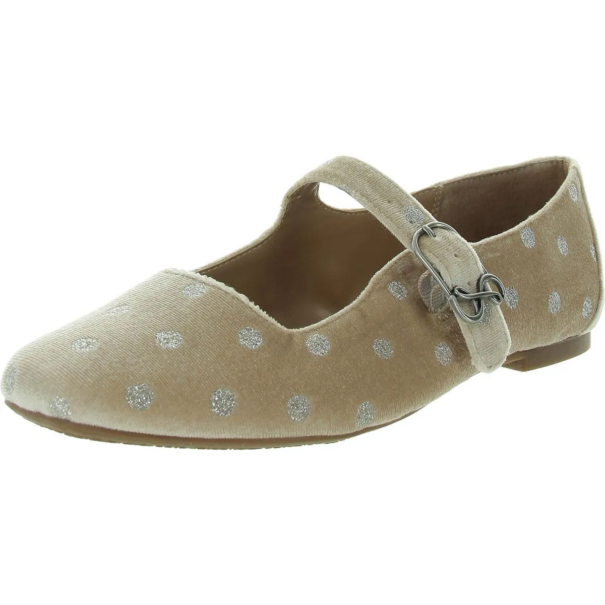 Fredi Womens Buckle Square Toe Mary Janes