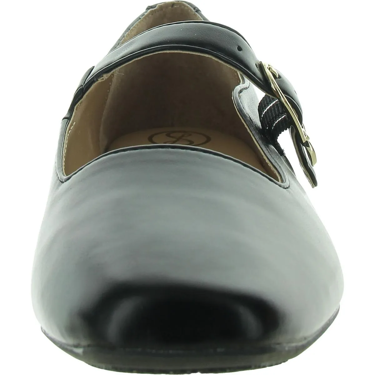 Fredi Womens Buckle Square Toe Mary Janes