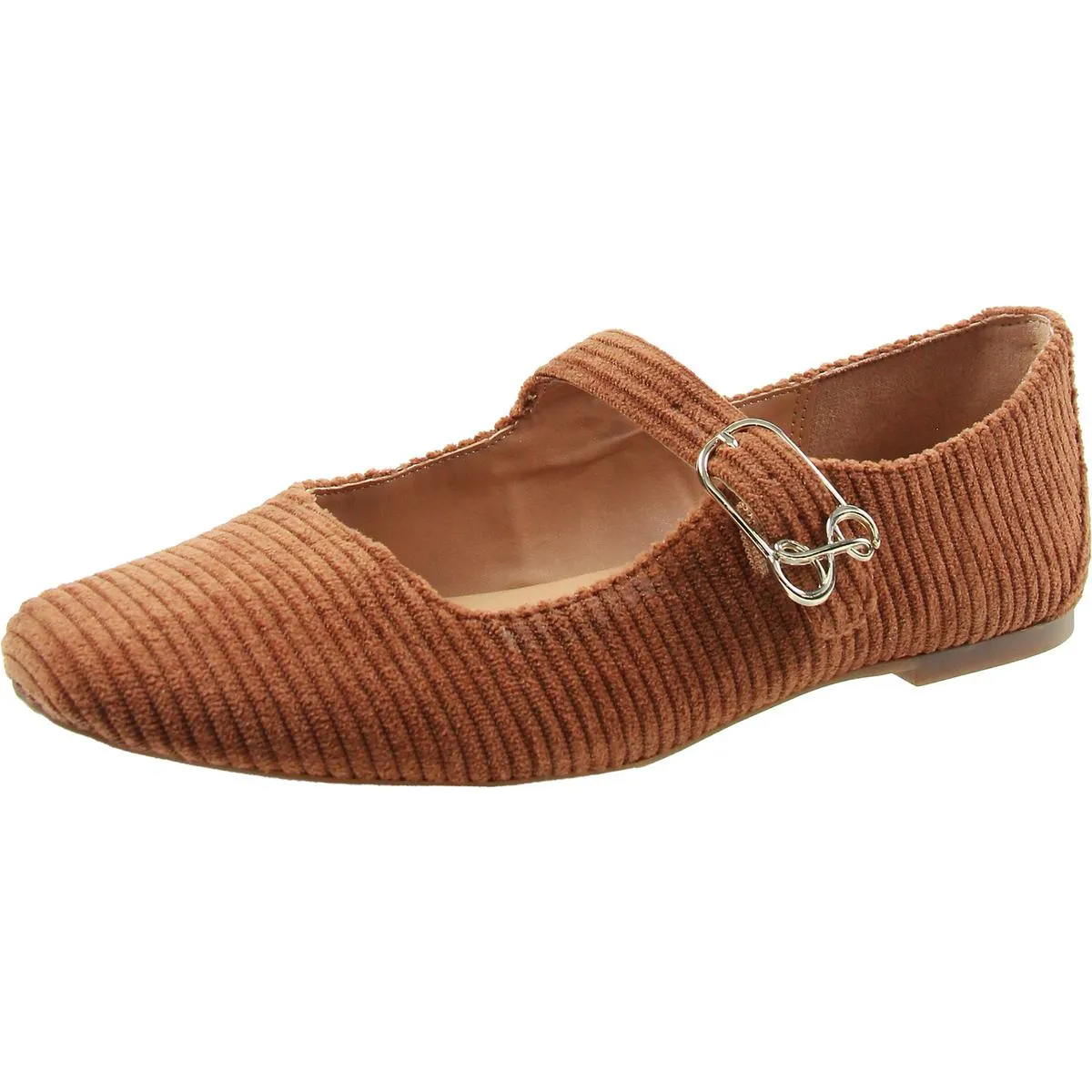 Fredi Womens Buckle Square Toe Mary Janes