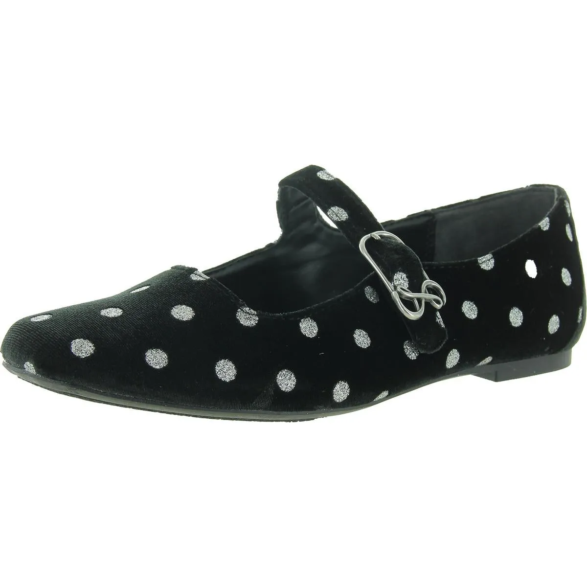 Fredi Womens Buckle Square Toe Mary Janes