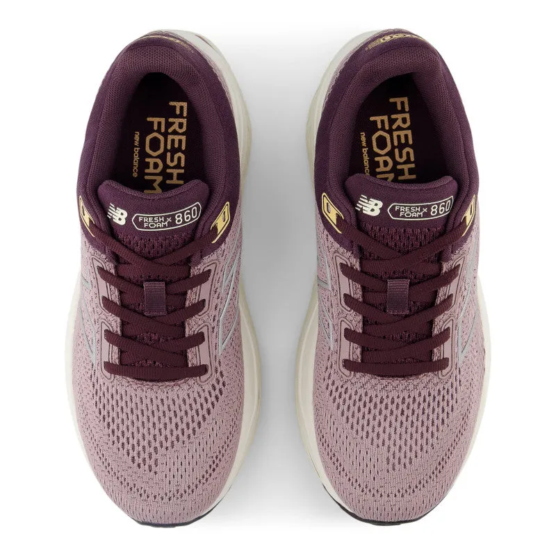 Fresh Foam X 860v14 - Ice Wine with Plum Brown and Silver Metallic - Women's