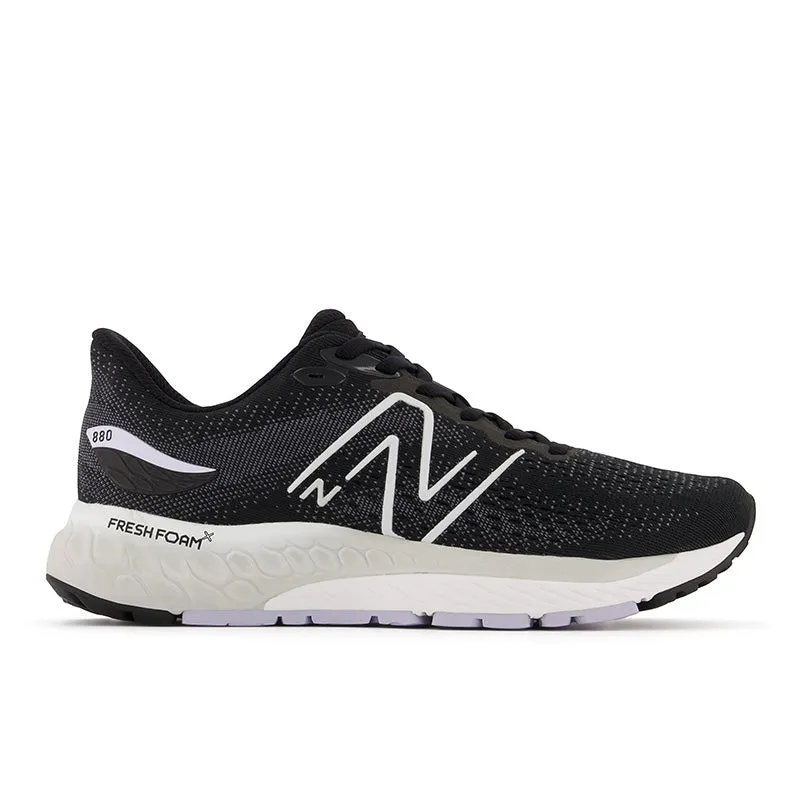 Fresh Foam X 880v12 - Black with Violet Haze and Steel - Women's