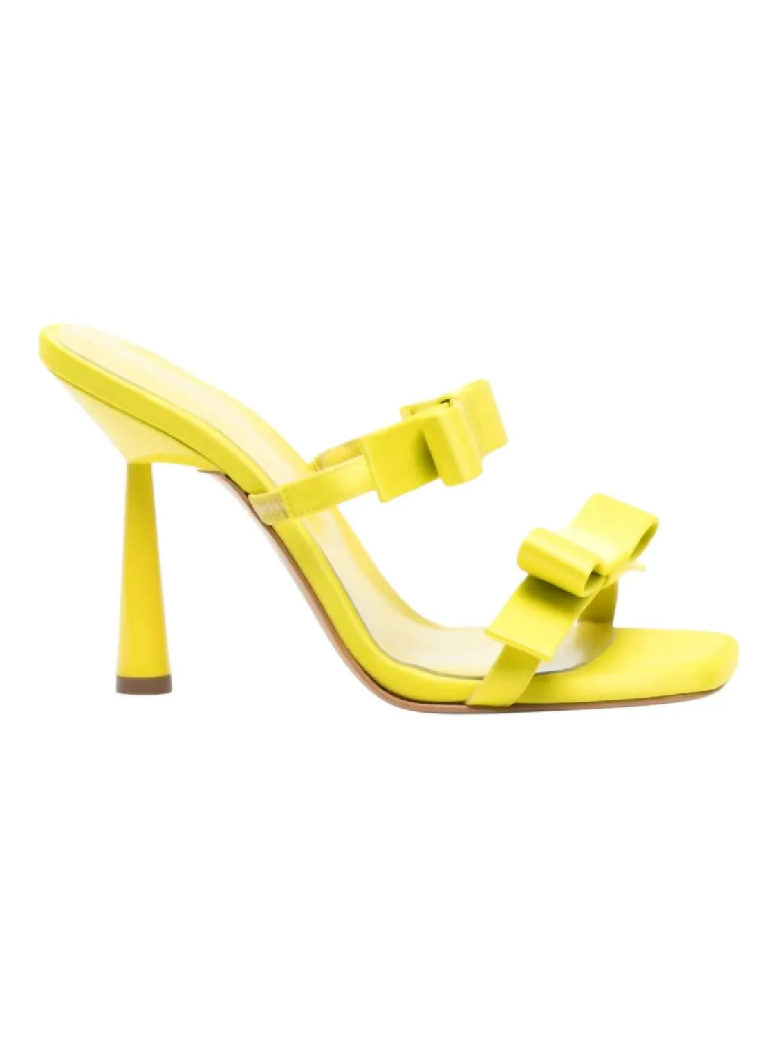 Galatine Satine Sandals In Lime