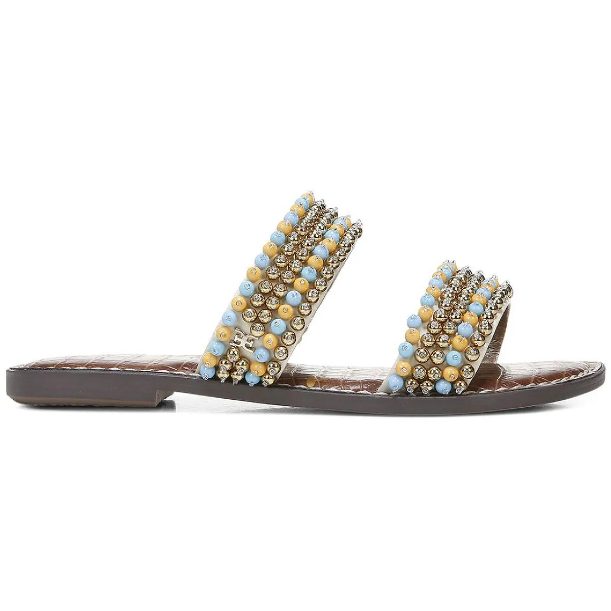 Galore  Womens Dressy Open Toe Slide Sandals