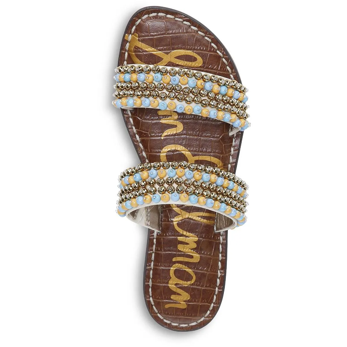 Galore  Womens Dressy Open Toe Slide Sandals