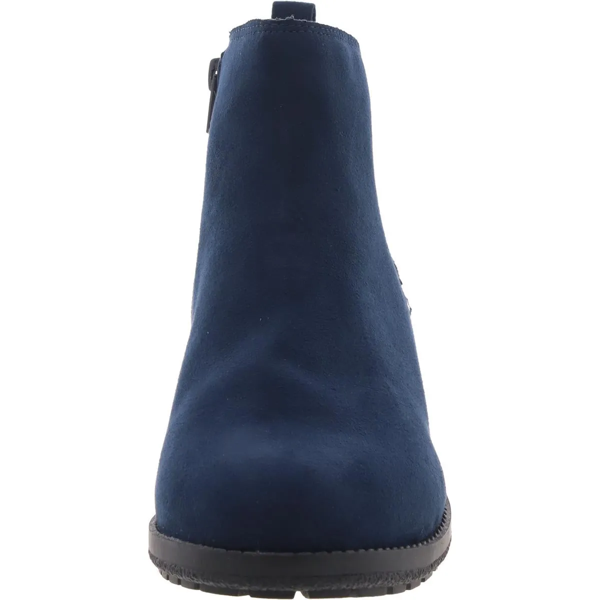 GARNERR Womens Stretch Faux Leather Ankle Boots