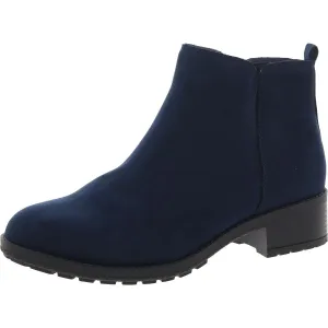 GARNERR Womens Stretch Faux Leather Ankle Boots