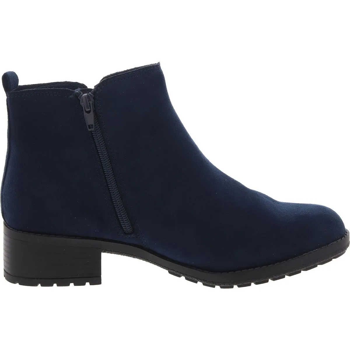 GARNERR Womens Stretch Faux Leather Ankle Boots