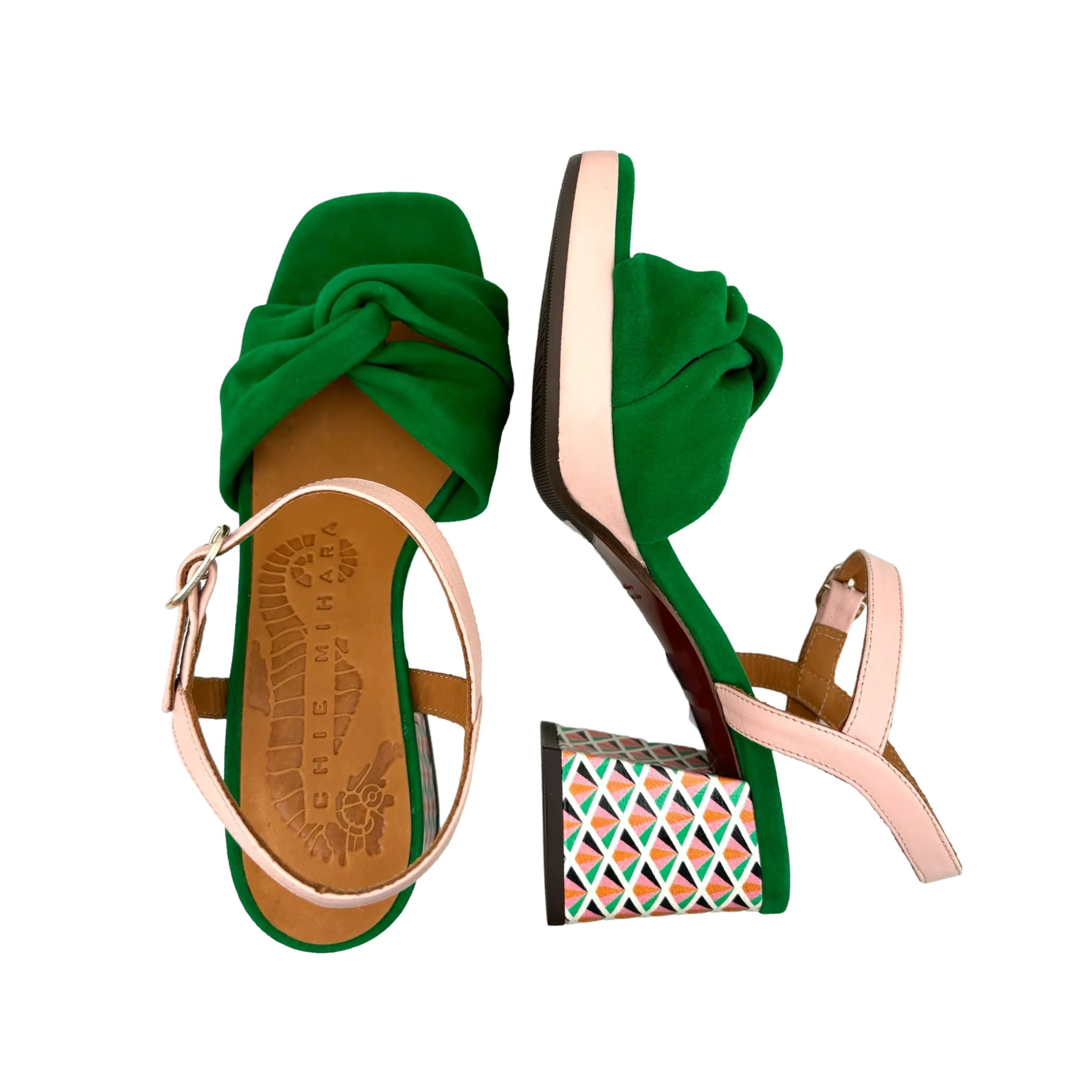 GELIA Green/Pink Sandal