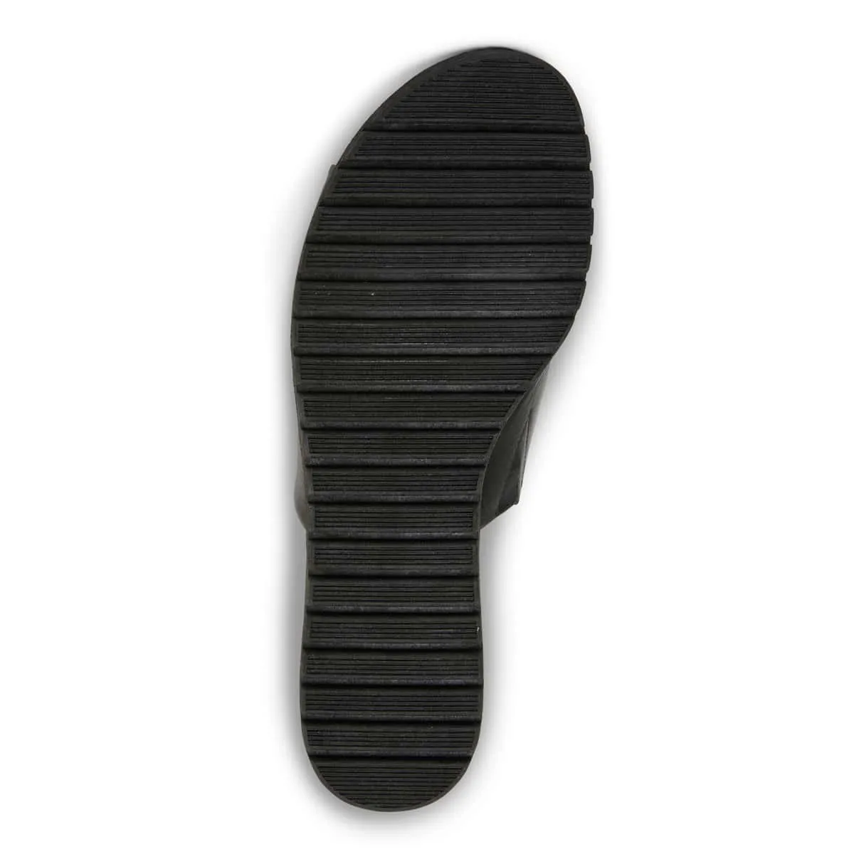 Genoa Slide in Black Leather