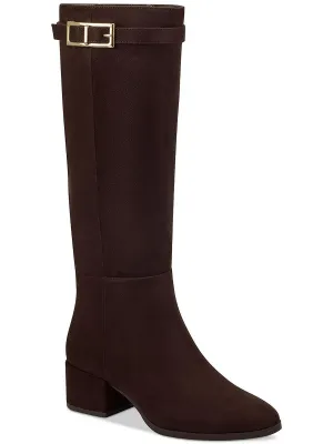 Georgiaa Womens Faux Suede Tall Knee-High Boots