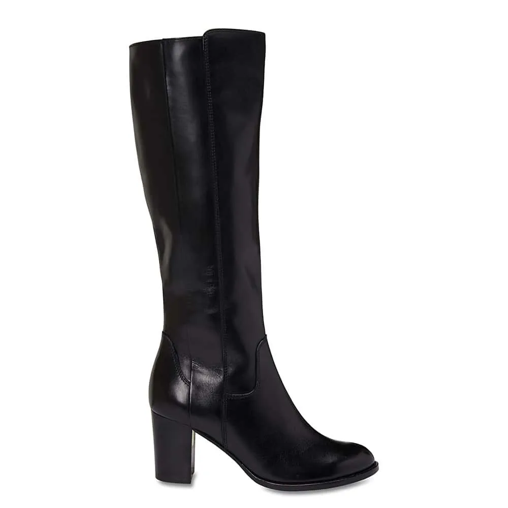 Germaine Boot in Black Leather