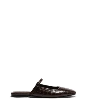 Gianna Ballet Flat Chocolate Croc