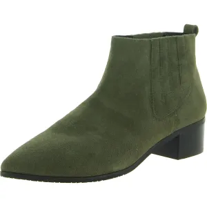 Gillian Womens Suede Ankle Chelsea Boots