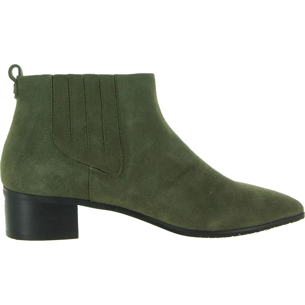 Gillian Womens Suede Ankle Chelsea Boots