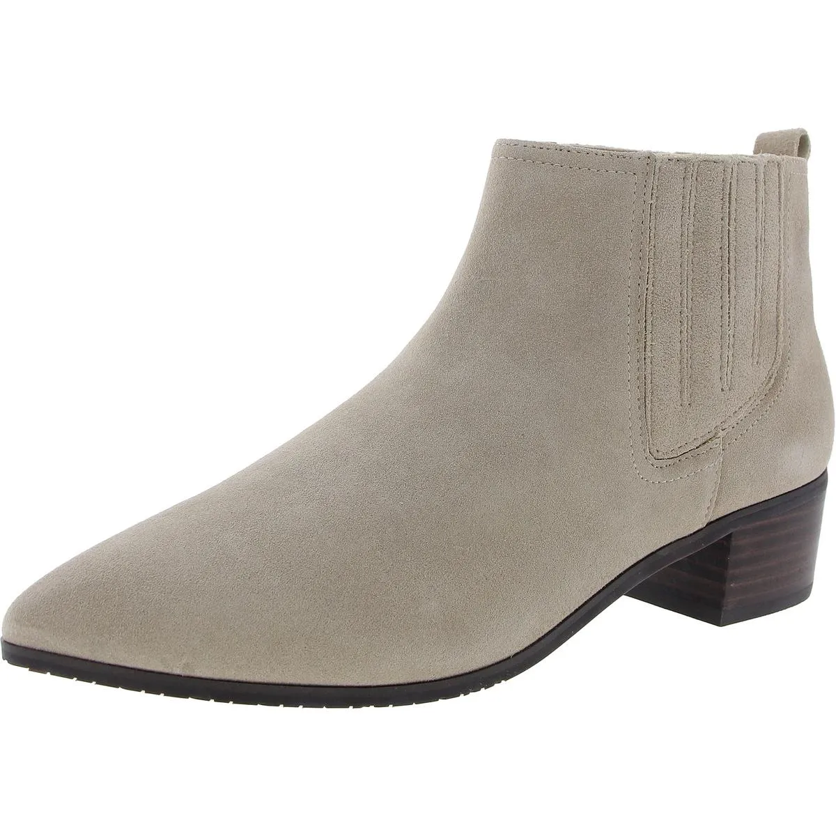 Gillian Womens Suede Ankle Chelsea Boots