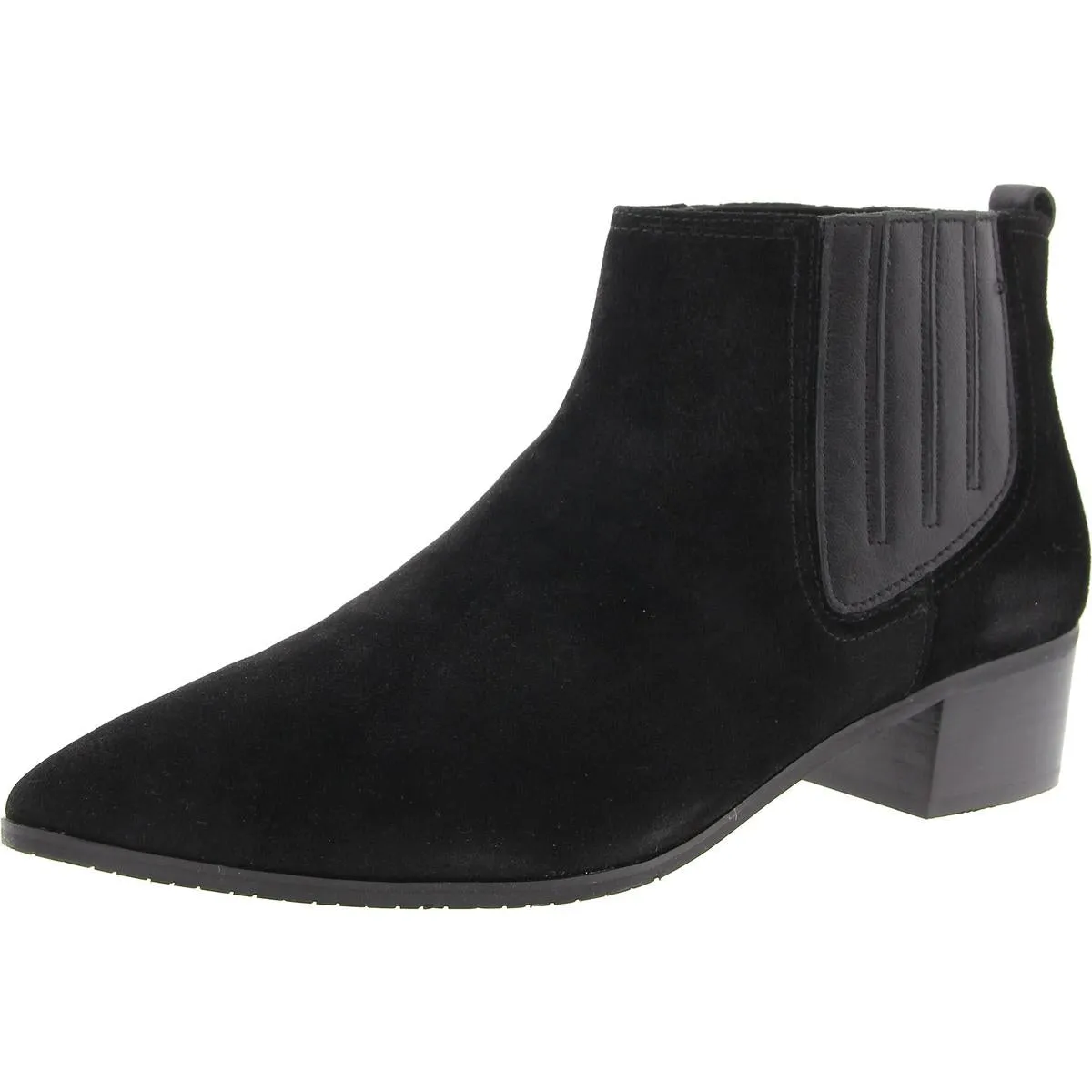 Gillian Womens Suede Ankle Chelsea Boots