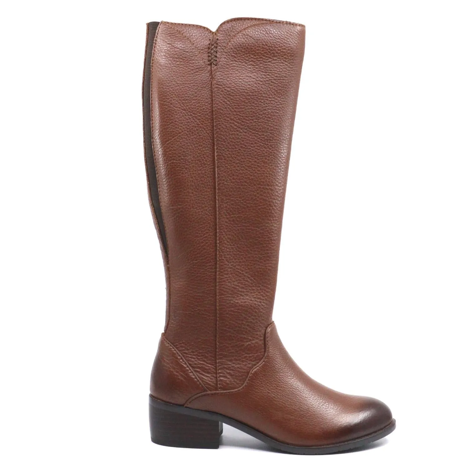 Gilly Calf-High Boot In Pebble Cuoio